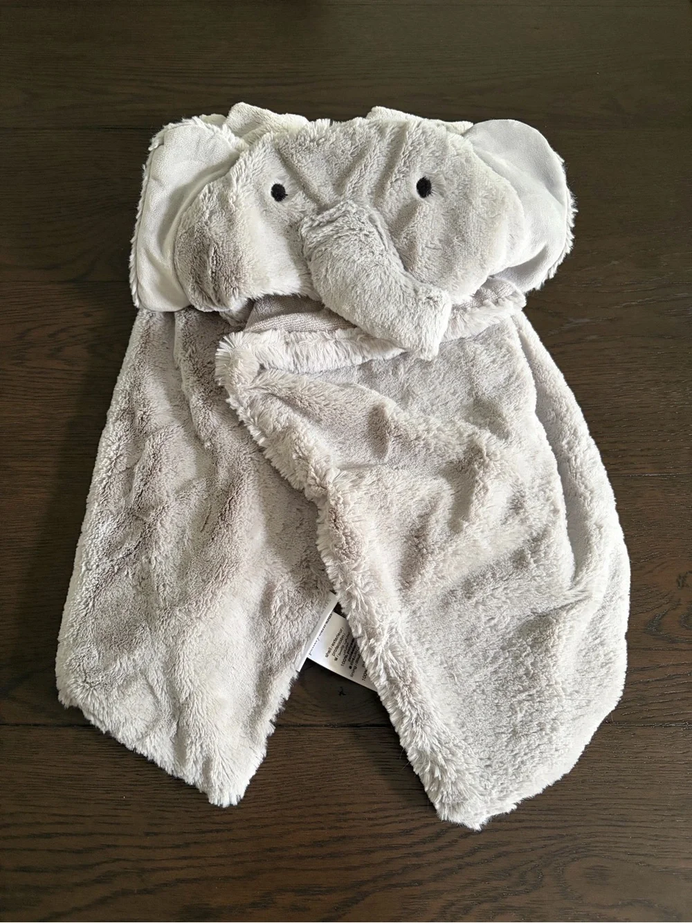 Pottery Barn Kids Elephant Plush Baby Hooded Towel NWOT